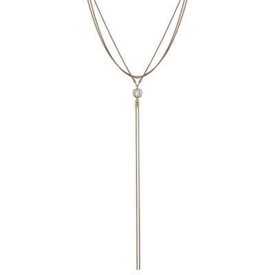 Designer pearl tassel choker necklace